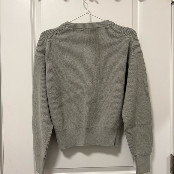 Wilfred Heather Gray Ribbed Crewneck Sweater - Picture 3 of 3